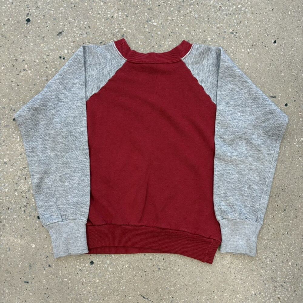 Vintage 70s Red/Grey Blank Raglan Sweatshirt